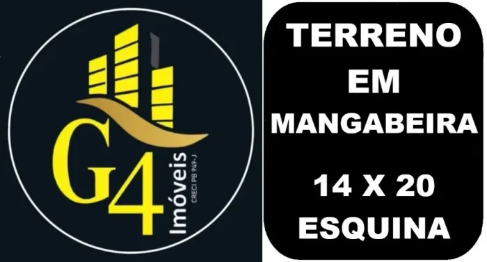 Terreno em Mangabeira esquina com 280m2, dinheiro + permuta.
