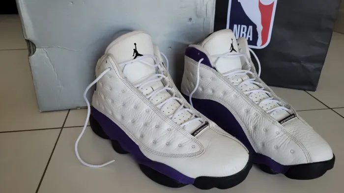 Air Jordan 13 Retro "Lakers" White/Black-Court Purple
