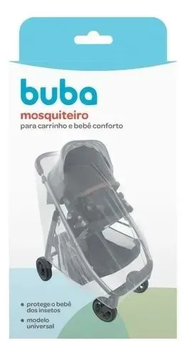Mosquiteiro Carrinho/bebe Conforto Proteção Anti Mosquito Cor Branco