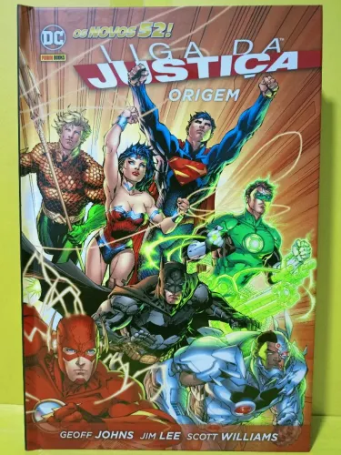 LIGA DA JUSTIÇA - ORIGEM - POR GEOFF JOHNS, JIM LEE & SCOTT WILLIAMS - OS NOVOS 52
