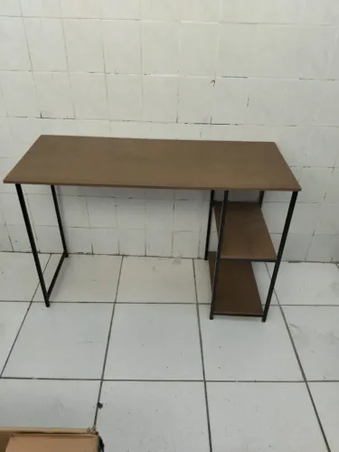 Escrivaninha/Mesa Office Estilo Industrial - Marrom