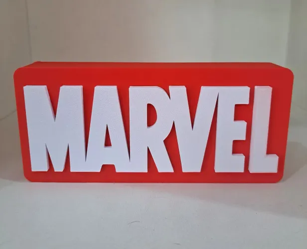 Placa decorativa Marvel 3D print 