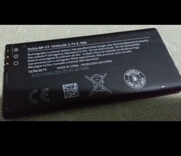 Bateria Nokia Lumia 820- Retirada - funcionado
