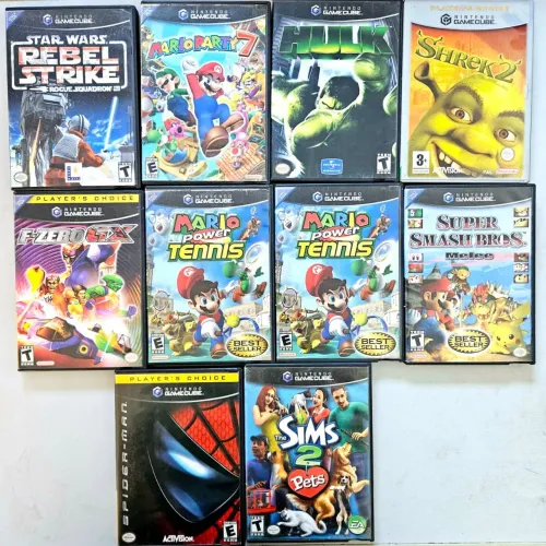 Lote Nintendo Game cube mario party Spider-Man star wars 