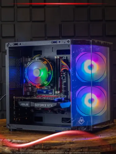 PC Gamer I7 4770, 16GB, NVMe 256GB, GTX 1650 4GB, Gabinete Pichau CV700M, Fonte 500W
