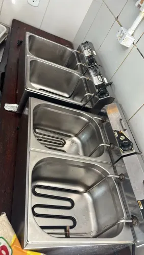 Fritadeira elétrica 2 Cubas