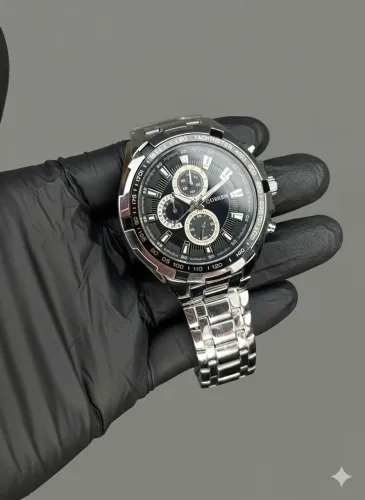 Relógio Masculino Curren Prata Original - Novo