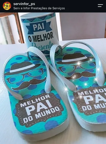 Kit Dia dos Pais caneca + sandália