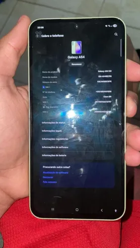 Samsung a54 5g novo pra troca e venda