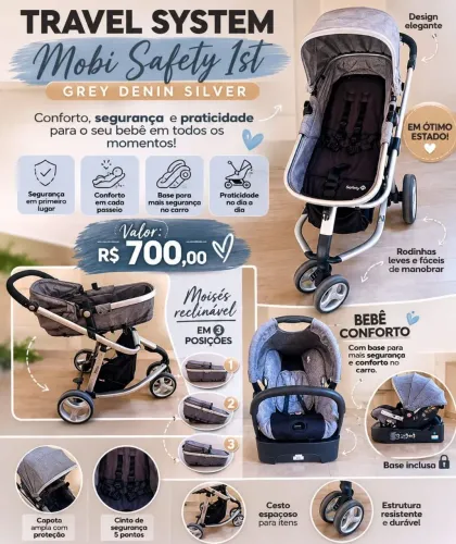 Carrinho Travel System Safety 1st