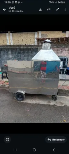 Churrasqueira para espetinhos,nova