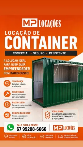 Container contêiner comercial para novos empreendedores