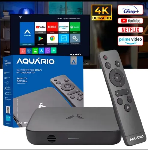 Tv box aquário 4K