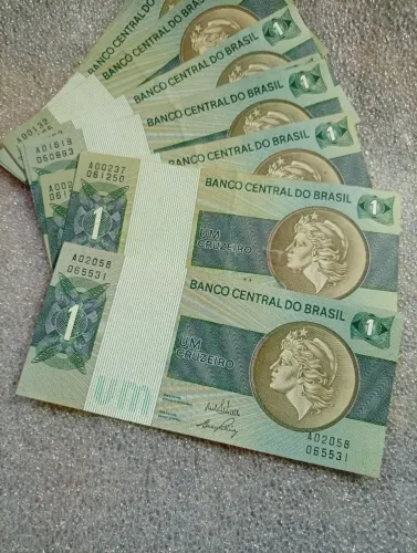 Cédulas 1 cruzeiro.
