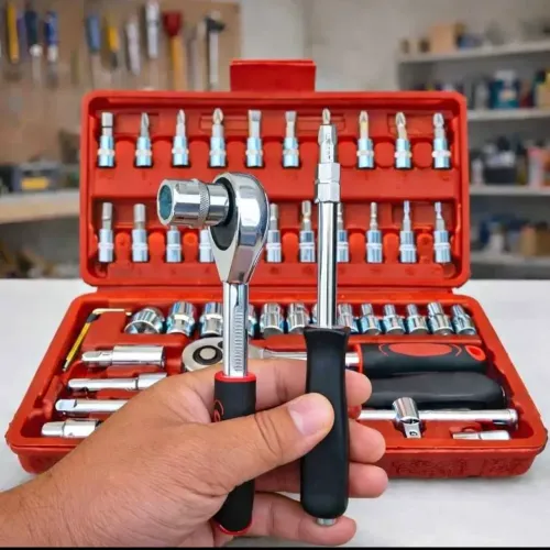 Kit chave profissional 46 peças com maleta organizadora