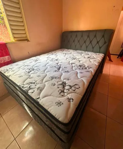 Oferta Cama Casal Molas Ensacadas Nova Produto Na Caixa/Pronta Entrega Loja R L Moveis