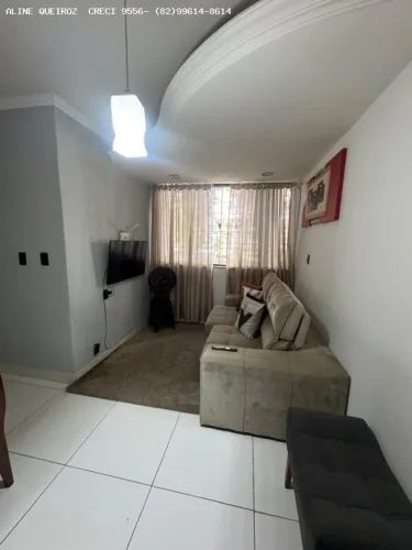 Apartamento para Locação em Maceió, Jacarecica, 3 dormitórios, 2 banheiros, 1 vaga