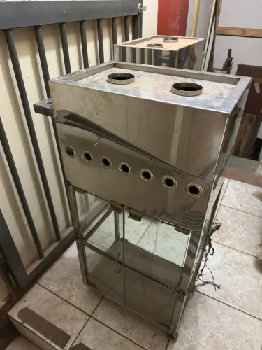 Carrinho para churrasco em inox