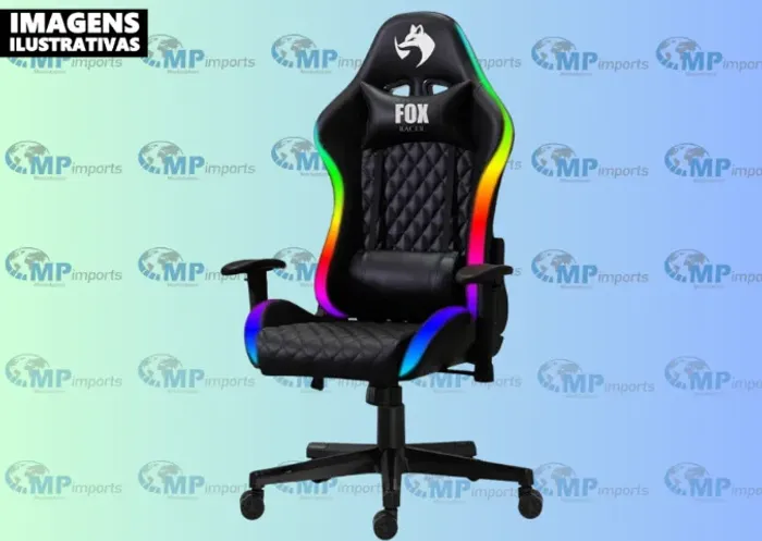 Loja MP Imports: Cadeira Gamer Fox Racer até 130kgs com RGB e Iluminação LED 