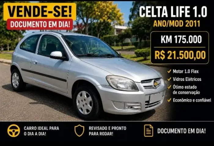 Chevrolet Celta Life/ LS 1.0 MPFI 8V Flexpower 3P 2011