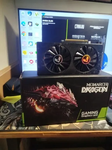 Rx 590 na caixa + nota fiscal + garantia