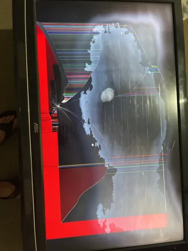 Televisão com tela ruim aceito ofertas