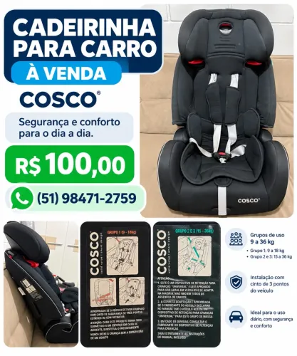 Cadeirinha COSCO para carro