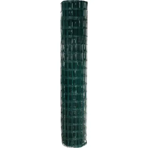 Tela alambrado, verde, malha 10 cm x 5 cm, fio 2,5 mm, com 1,8 m x 25 m (altura x comprime