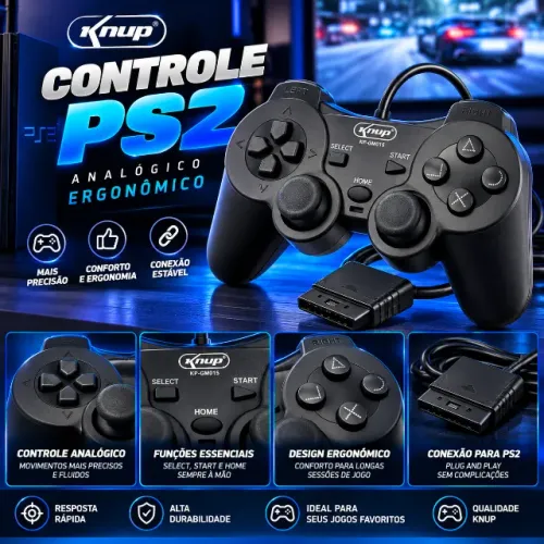 Controle ps2 com fio