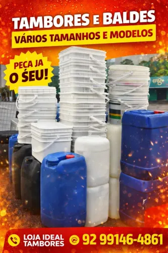 Baldes Redondos e quadrado 