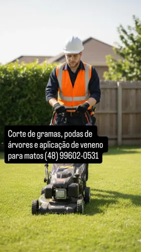 Corte de grama e jardinagem