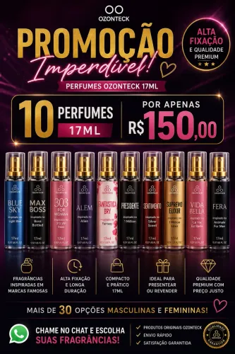 ? Promoção: 10 Perfumes Premium por R$150
