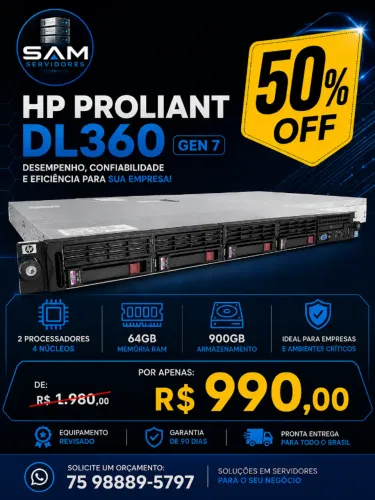 Servidor Hp Proliante Dl360 gen 7 Promoção!!!