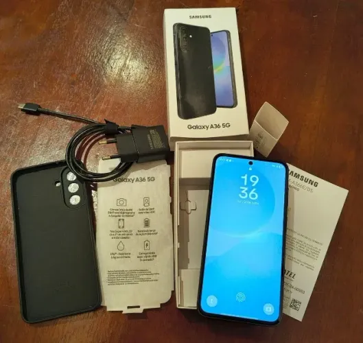 smartphone samsung galaxy a36 5g 256gb preto - novo