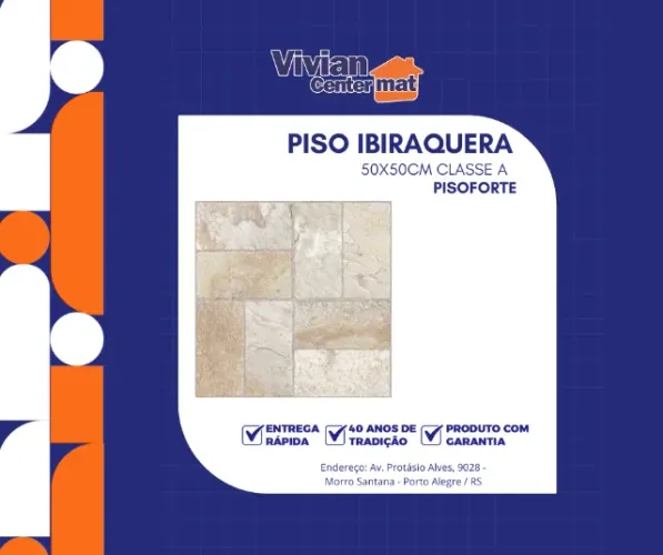 Piso Ibiraquera Mre 50 x 50cm Pisoforte