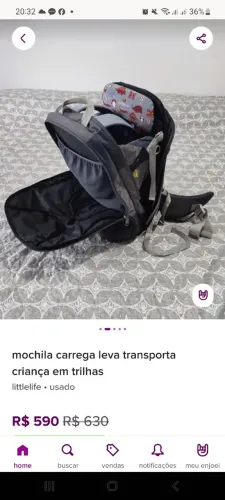 Mochila. Leva. Carrega. Transporta criança bebe em trilhas passeios praia shopping parque