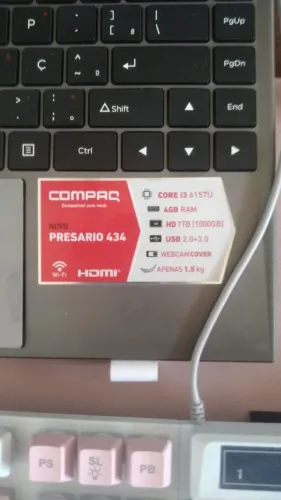 Notebook Compaq Presario 434 - Core i3 + SSD