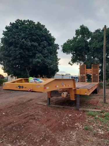 Carreta prancha reta 3 eixos nova 2026