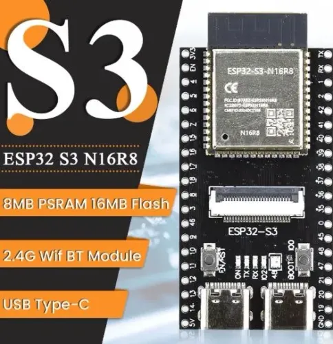 Esp32 s3 n16r8 cam placa de desenvolvimento 2.4g wifi bt módulo câmera para ov26 COD-AM662