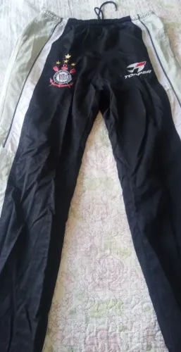 Calça de Tactel do SPORT CLUBE CORINTHIANS da marca TOPPER temporada 2000/2001 tamanho G