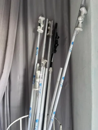 Varão para cortina com suporte incluso 2 metros e 1.5 