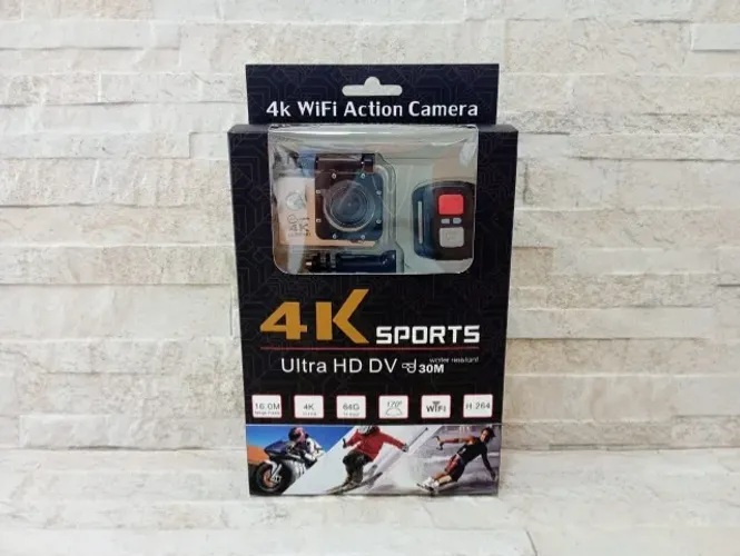 Câmera de Ação 4K Ultra HD à Prova D'água com Controle Remoto