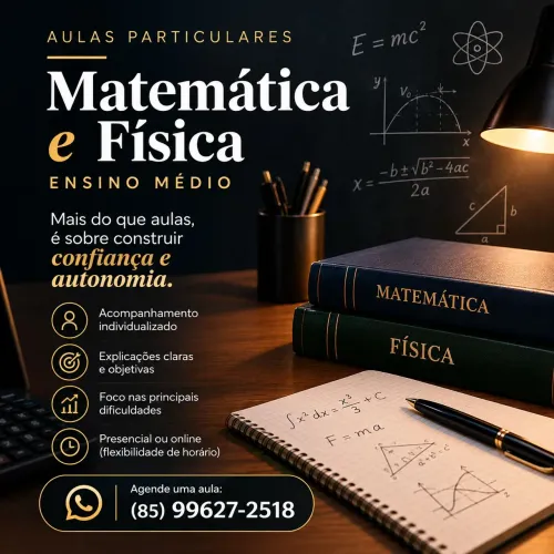 Aulas particulares de matemática e física