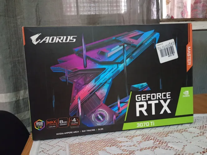 Placa de vídeo Aorus 3070 RTX TI 
