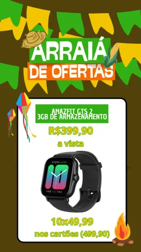 Smartwach Amazfit GTS 2 - 3gb de armazenamento