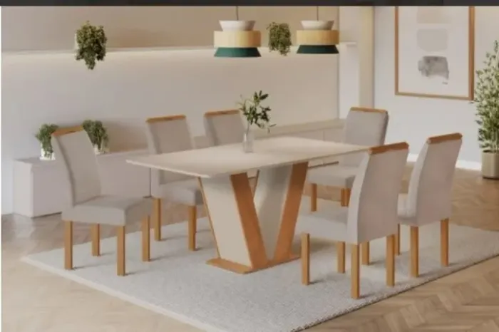 Conjunto mesa c /06 cadeiras