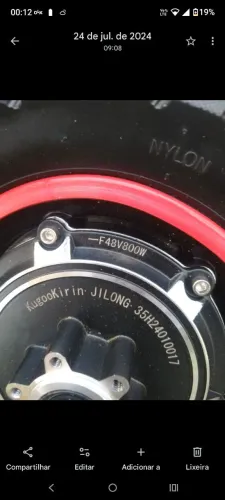 Motor de bicicleta elétrica 800w aro 20