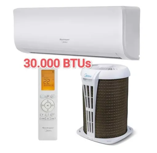 Ar Split Springer Midea 30000 BTUs + Nota + Garantia+ Cartão 12x