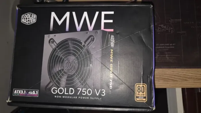 [NOVA] Fonte PC computador 750W 80 Plus Gold Cooler Master MWE V3 (ATX 3.1)