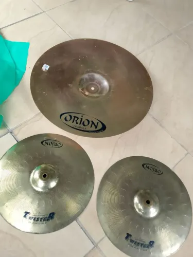 Kit Set de Pratos para Bateria Orion (Chimbal 14" + Condução